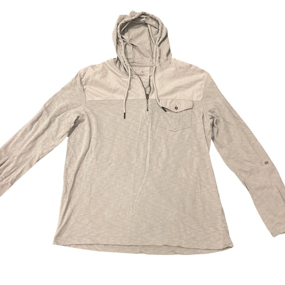 Tan Hooded Pullover with‎ Pocket - Picture 1 of 4